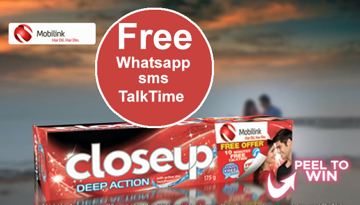 Mobilink Offer Buy a Closeup & Win Free Incentives by Mobilink