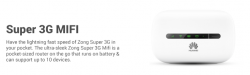 Zong Super 3G MIFI / Router Device Price in Pakistan Packages Charges