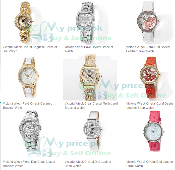 Victoria Wieck Hidden Watch Crystals Ladies/Female Watches Best Products Price in Pakistan with Specs Shape