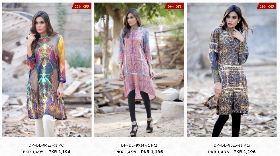 House of Ittehad Linen Collection and DigiFunk Ladies Winter Dresses Design with Price