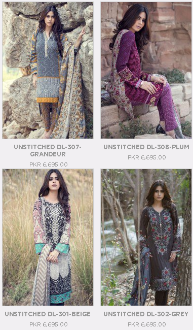 Maria B Unstitched Linen and Embroidered Digital Ladies Dresses Collections New Prices of Winter Arrival