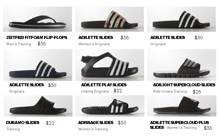 Adidas Men’s Shoes Collection For Summer 2024 Sandal and Slides New Arrivals with Price