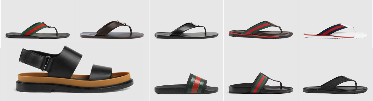 Sandals and Monk Straps By Gucci Mens Summer Shoes Collections with Price