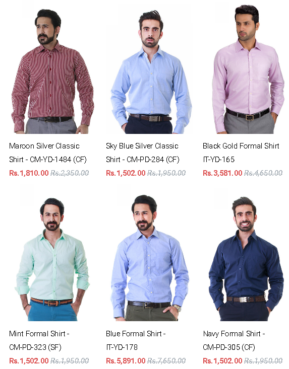 Summer Arrivals By Gul Ahmed Formal Casual Shirts For Mens 2024 Discount Offers Price