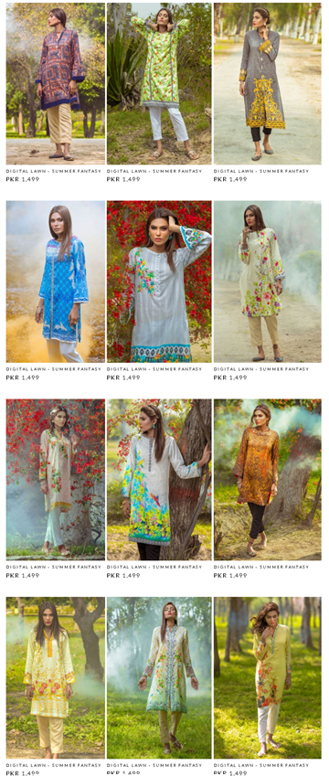 Digital Viscose and Dobby Ladies Summer Dresses By Alkaram New Designs & Price