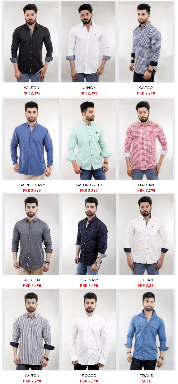 Summer Shirts and Denims By Stoneage Mens Dresses Collections 2024 Price & Colors