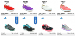 Bata Ladies Summer Shoes Collection 2024 Power and Tomy Takkies New Design with Price