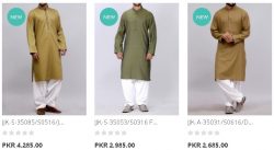 Junaid Jamshed Gents Heavy Embellished Special Kurta J. For Winter Arrival Price